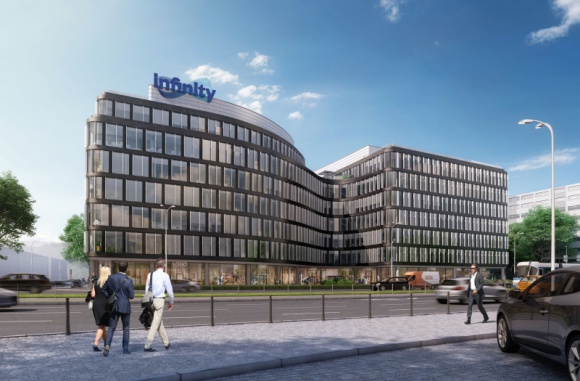 Nieruchomości, BIZNES - Rozpoczęła się realizacja ściany szczelinowej w ramach budowy biurowca Infinity we Wrocławiu., Biurowiec Infinity na starcie Nieruchomości, BIZNES - Rozpoczęła się realizacja ściany szczelinowej w ramach budowy biurowca Infinity we Wrocławiu.